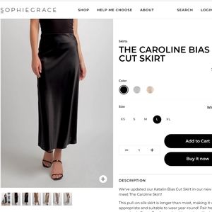 EUC Sophie Grace Katalan Bias Cut Skirt Size Medium